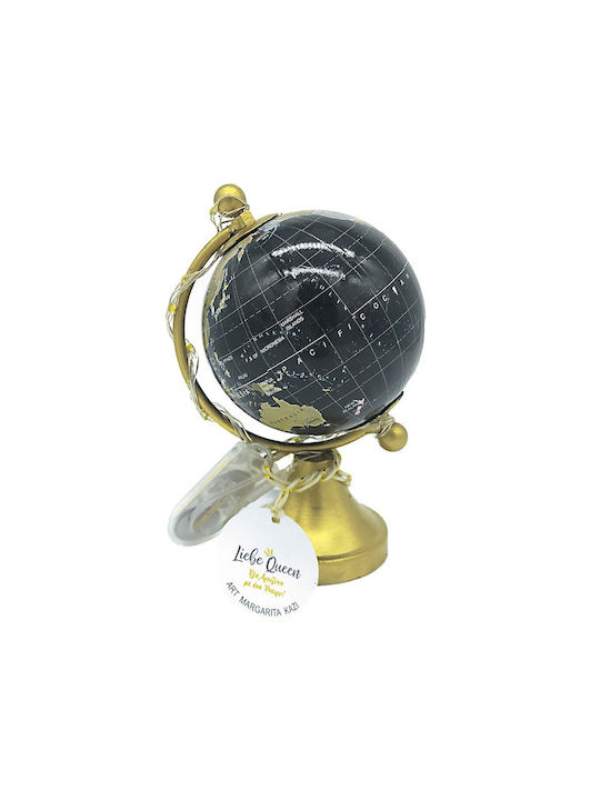 Globe Charm with Gold-Plated Base Illuminated Gold