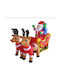 Leuchtender Dekorativer Weihnachtsmann Aufblasbarer Elektrisch 220x150x80cm