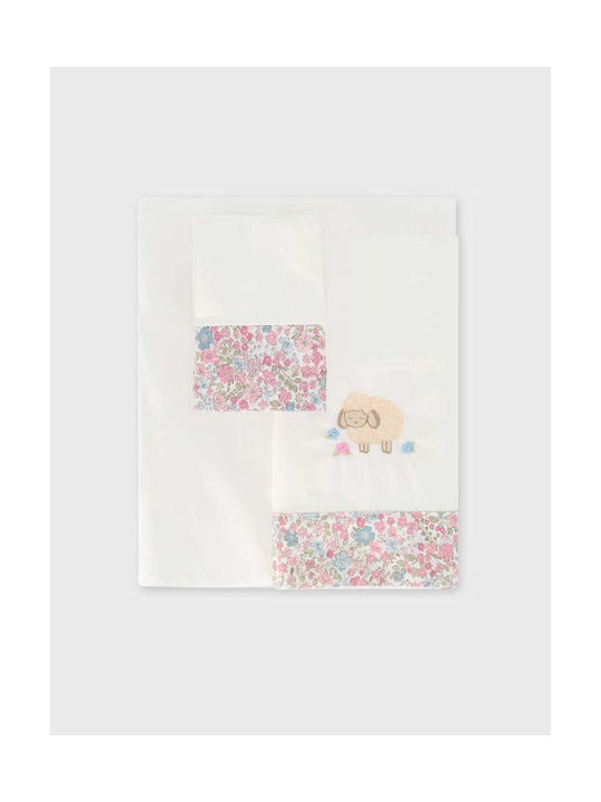 Mayoral Baby Sheets Set Crib Cotton Rotten Appl...