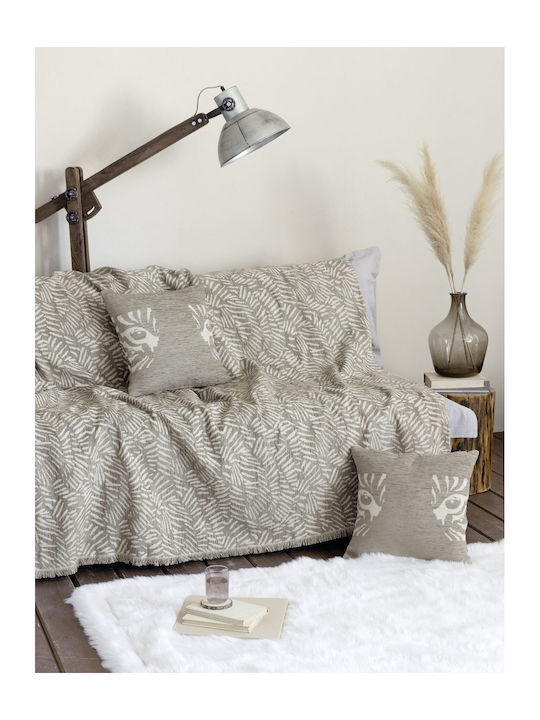 Nima Lebrand Ριχτάρι Διθέσιου Καναπέ Chenille 180x240εκ. Taupe 34495