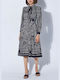 Midi Kleid Black-White