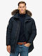 D3 Ovin Everest Winter Jacke Parka Marineblau