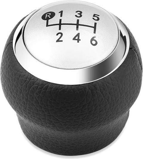 Leather Luxe Shift Knob for Toyota Corolla Verso / Yaris / Aygo Silver