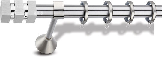 Metal Curtain Pole Olympia Φ25 Enis Double Rods Φ25-φ20 300 Cm