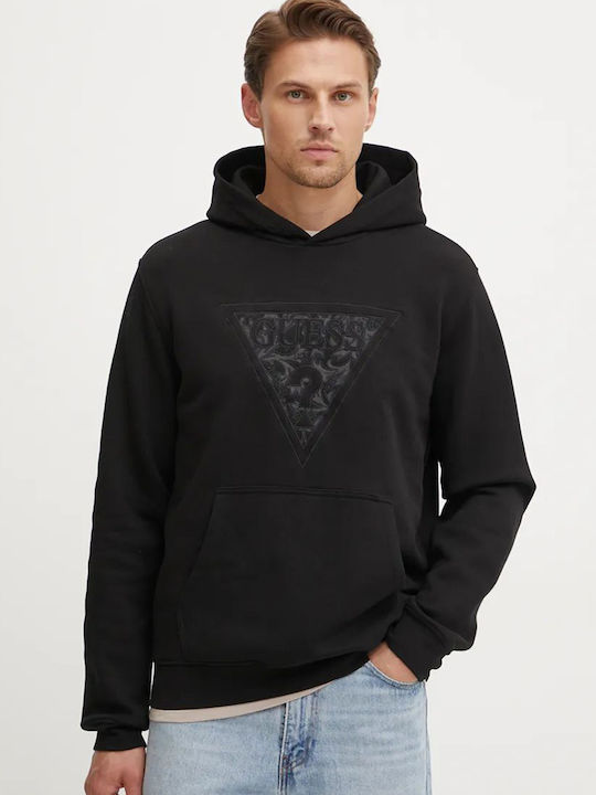 Guess Φούτερ με Κουκούλα Μαύρο M4BQ25K9Z21-JBLK