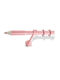 Enis by Domus Metallic Curtain Pole Pencil Double with Rod Φ25mm 160cm Ice, Pink