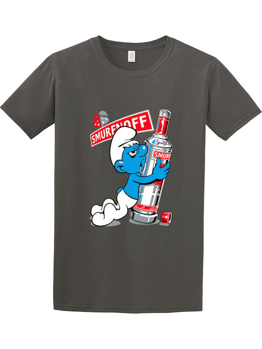 Gildan Smurfnoff Tricou Gri Cărbune