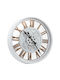 Keskor Wanduhr Kunststoff Weiß Ø51cm