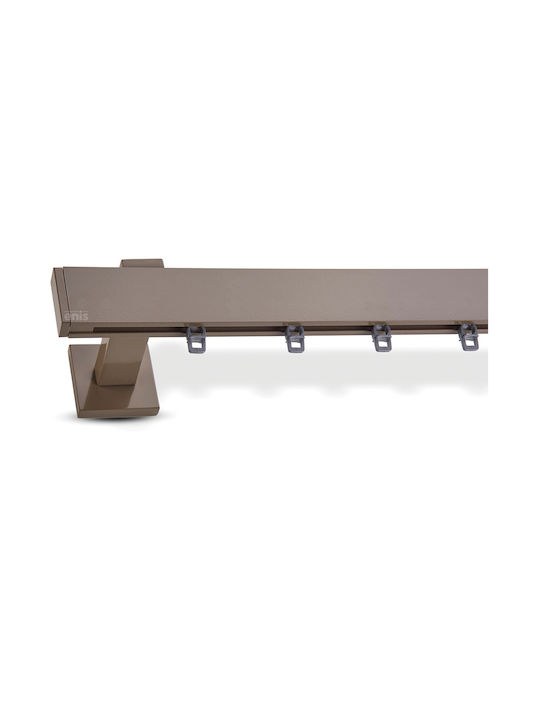 Enis by Domus Einfache Τάπα Einweg Vorhangschiene Brown 400εκ. 941-8
