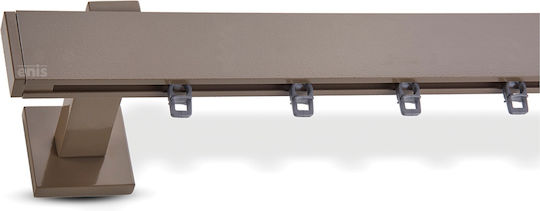 Enis by Domus Capac Simplu Dublu Șină Metalic Brown 400εκ. 941-8