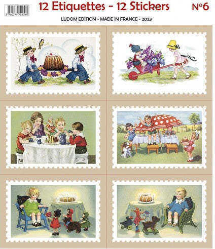 Vintage Lovers Autocolant de Petrecere Lud-stick6