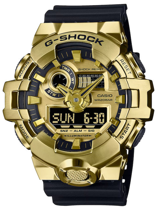 Casio G-shock Digital Men's Watch Chronograph Battery with Black Rubber Strap