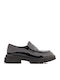 Δερμάτινα Γυναικεία Loafers σε Μαύρο Χρώμα