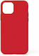 Swissten Back Cover Σιλικόνης Κόκκινο (iPhone 14 Plus)