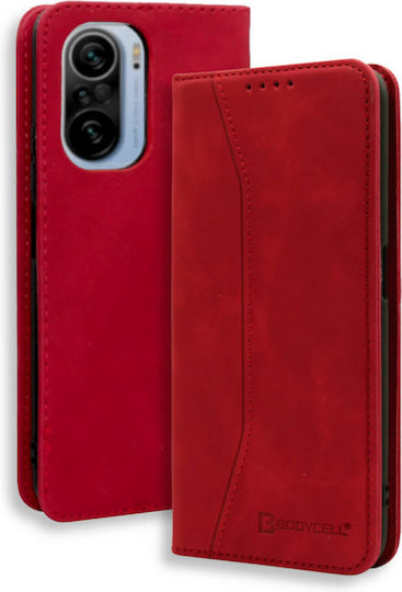 Bodycell Book Case Pu Leather Xiaomi Mi 11i Red