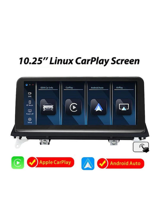 Bizzar Car Audio System for BMW X5 / X6 2007-2010 Bluetooth USB AUX Wi-Fi GPS Apple CarPlay Android Auto with 10.25 Inch Touch Screen