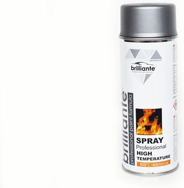 Brilliante Spray Vopsea Temperatură Înaltă Argint Argint 400ml