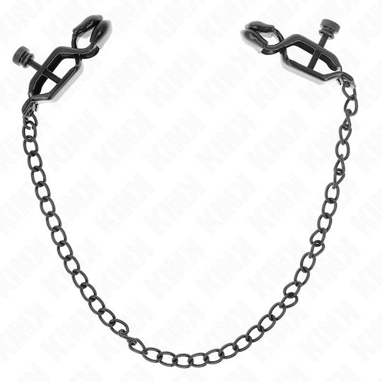 Kink Щипки за Зърна в Черен Цвят