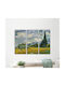 Canvas Painting Wheat Field Cypresses Van Gogh Triptych 100x70 Cm 3pcs 33x70cm