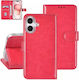 Tuniq iPhone 16 Wallet Case Stand Leatherette Hot Pink