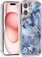 Tuniq iPhone 16 Silicone Case Marble Grey