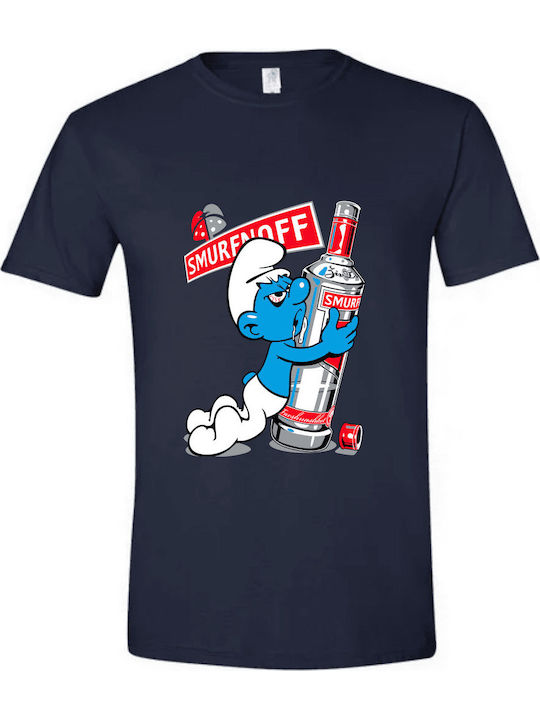 Gildan Smurfnoff Tricou Albastru marin