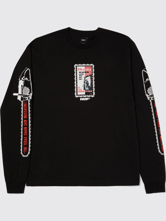 Huf X Texas Chainsaw Dual Chain L S T-shirt Ts02434 Black