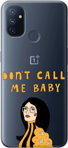Oneplus Nord 100 Call Me Baby Transparent Silicone Tpu Θήκη