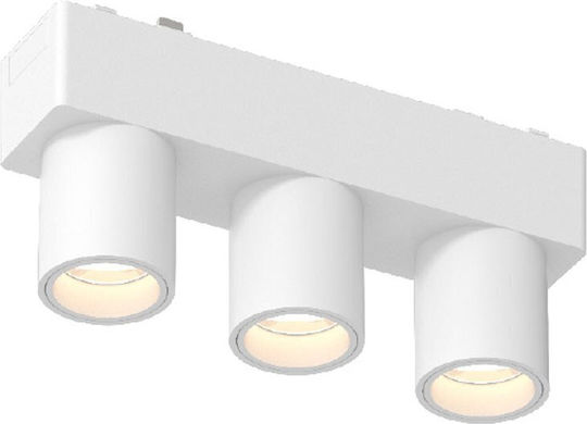 Inlight Τριπλό LED Σποτ σε Λευκό Χρώμα