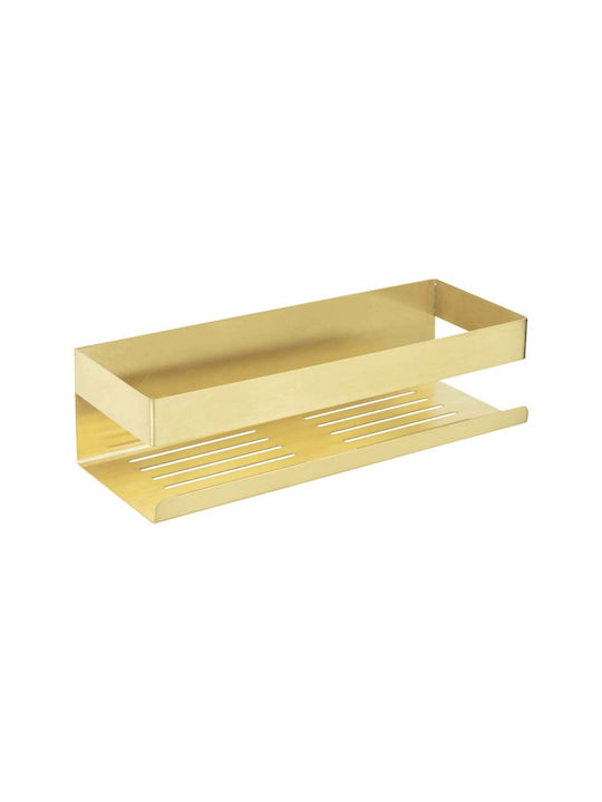 Wenko Montat pe perete Raft Baie Metal 30x10.5x8cm Gri