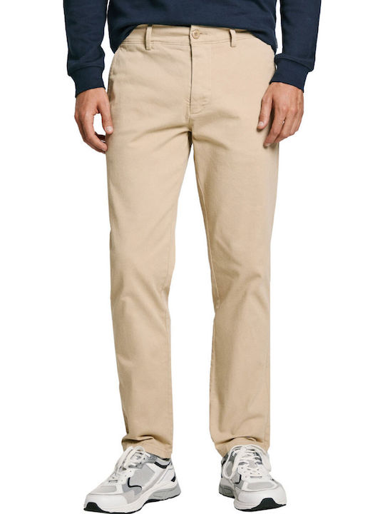Pepe Jeans Trousers Chino in Slim Fit Ecru