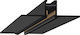Viokef Mounting Rail for Lighting Fixtures Black 02/0802-2