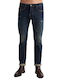 Simon Herren Jeanshose Elastisches Slim Fit Blau