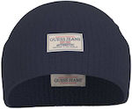 Guess Beanie Beanie Knitted in Navy Blue color