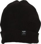 Double Beanie Ανδρικός Σκούφος Πλεκτός σε Μαύρο...