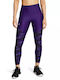 Panel Ankle Training Women's Cropped Firming Leggings Purple