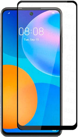 Huawei P Smart 2021 Panzerglas 9H Härte 0,3mm 5D Schwarz Vollkleber