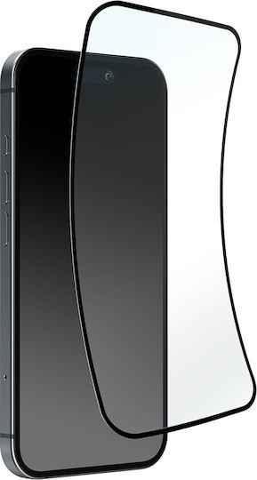 Puro Flexible Glass D3o Hybrid Glass Black Frame Iphone 16 Iphone 15 Iphone 15 Pro 8018417485497
