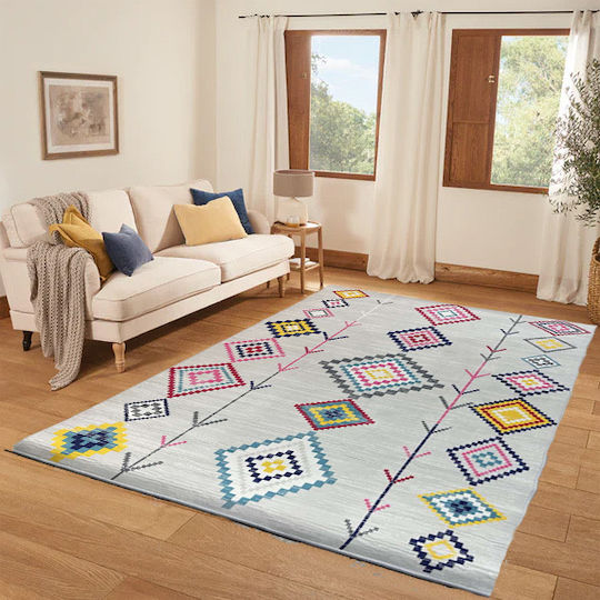 SpitiBazaar Αντιολισθητικό Χαλί Ορθογώνιο Μπλε 120x170cm