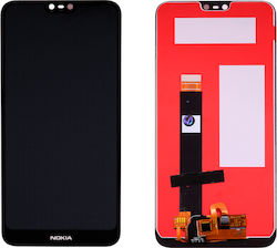 Nokia 6.1 Plus Ta-1083 Bildschirm + Touchscreen + Linse Schwarz Ref 3. Anbieter