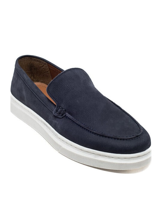 Δερμάτινα Ανδρικά Boat Shoes σε Μπλε Χρώμα