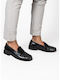 Leder Herren Mokassins in Schwarz Farbe