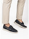 Δερμάτινα Ανδρικά Boat Shoes σε Μπλε Χρώμα