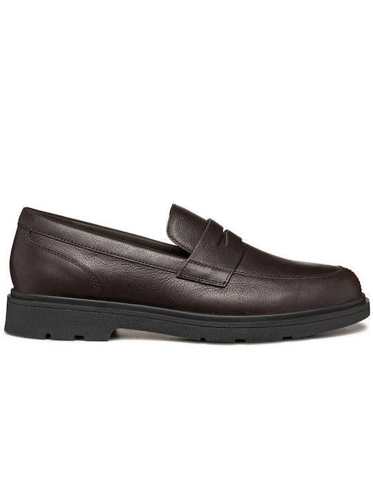 Geox Spherica Δερμάτινα Ανδρικά Loafers σε Καφέ...