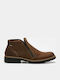Piele Maro Ghete barbati Impermeabile Anatomic cu fermoar