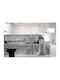 Guy Laroche Melbourne Dreisitzer-Sofa Wurf Chenille 180x300cm Silber