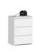 Wooden Chest of Drawers White 40x35x56.8cm