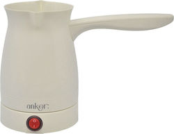 Ankor Ηλεκτρικό Μπρίκι 1000W με Χωρητικότητα 400ml Μπεζ