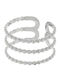 Damen Ring aus Stahl