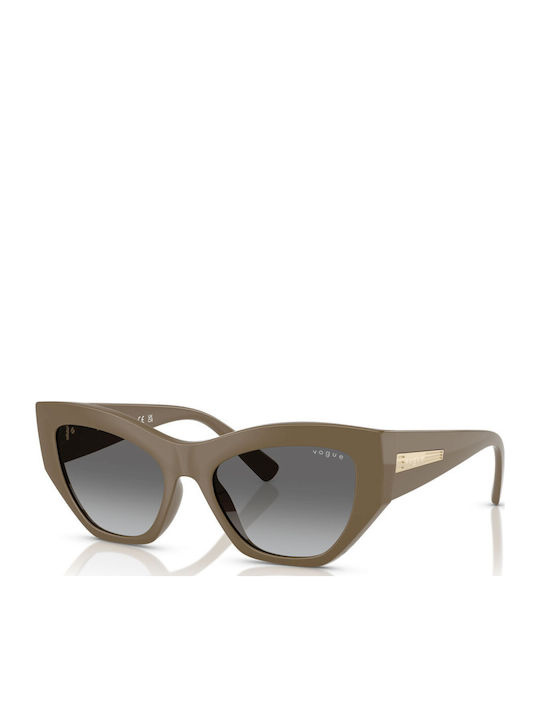 Vogue Women's Sunglasses with Beige Plastic Fra...